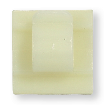 Boîte de 100 clips autocollants plastique blanc 16x16, pour câble 4,6